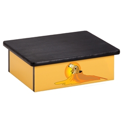 Clinton Southwestfest Prairie Dog Yellow Laminate Step Stool