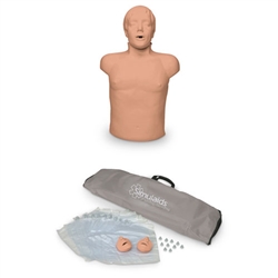 Nasco Simulaids Brad Compact CPR Training Manikin with Nylon Carry Bag - Light