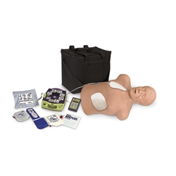 Nasco Simulaids Brad, CPR Manikin with ZOLL AED Trainer Package - Light
