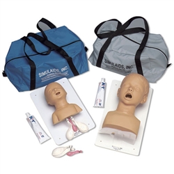 Nasco Simulaids 3-Year-Old Airway Management Trainer with Board