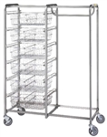 R&B Six Basket/Garment Hanger Resident Item Cart