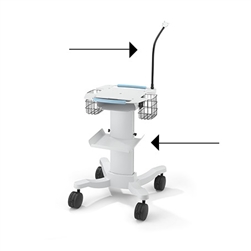 Cable Arm for ECG Office Cart for use with the Welch Allyn Cardio Office Cart