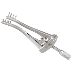 Miltex Alm Retractor - 2" Working Length - 4 x 4 Prongs - 5.6mm Deep