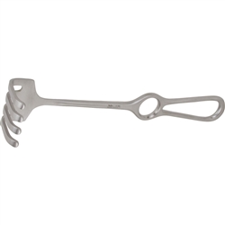 Miltex 9.75" Israel Retractor - 4 Blunt Prongs 1.75" x 1-5/8"