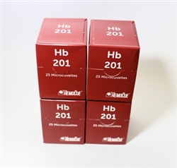 Hb 201 Hemoglobin Microcuvettes, Individually Packaged, 100/bx
