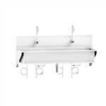 Blickman Infrared Windsor Scrub Sink - Double Station