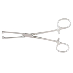 Miltex Allis Non-Crushing Tissue Forceps 7.5" with Double Row of Non-Traumatic Teeth