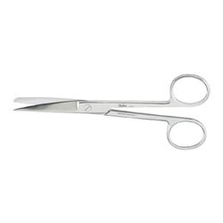 Miltex Operating Scissors, Sharp-Blunt Points, Curved - 5½"