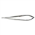 Miltex 7.125" Microsurgery Needle Holder - Round Handles - 0.6 mm Tips - Straight Jaws with Lock