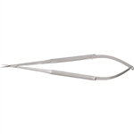 Miltex 7-1/8" Microsurgery Scissors - Straight - 6 mm Blades - Round Handles