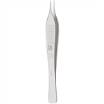 Miltex Adson Tissue Forceps, 4.75", Micro Jaw, Tips 0.5 mm Wide, 1 x 2 Teeth
