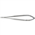 Miltex 7.125" Micro Surgery Needle Holder with Round Handle - Straight Jaws - 0.6 mm Tips