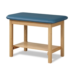 Clinton H-Brace Taping Table with Shelf