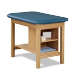 Clinton H-Brace Taping Table with Shelving