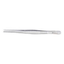 Miltex Tissue Forceps, 1x2 Teeth, Standard, Serrated Handles - 7"