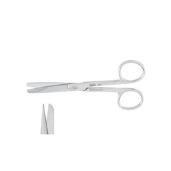 Miltex Operating Scissors, Sharp-Blunt Points, Curved - 6½"