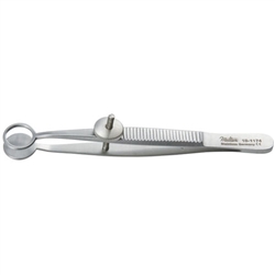 Miltex 3-5/8" Lambert Chalazion Forceps - Fenestrated Jaw - 11mm Wide