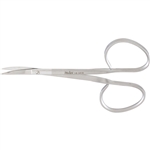 Miltex Iris Scissors, Curved, Standard, Ribbon Type - 4"
