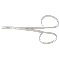 Miltex Iris Scissors, Curved, Standard, Ribbon Type - 4"