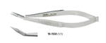 Miltex McClure Iris Scissors - Angled Over Edge, 4mm Blades, Very Delicate Sharp Points - 3¾"