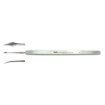 Miltex 4-3/4" Walter Corneal Spud - 2mm Blade, Curved