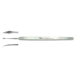 Miltex 4-3/4" Walter Corneal Spud - 2mm Blade, Curved