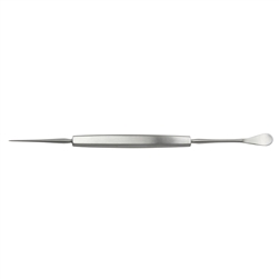 Miltex 5-1/2" Fisher Spoon & Needle - Double Ended - Spoon End 7mm x 15mm - Needle End 33mm Long