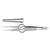 Miltex 3-3/4" Foerster Eye Dressing Forceps - Octagonal Grip - Straight Serrated Tips - 0.5mm Wide