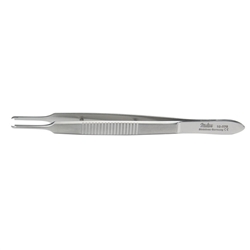 Miltex Fixation Forceps, Straight, 1 x 1 Curved Teeth Extending Beyond Each Other - 3-3/4"