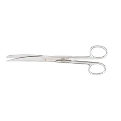 Miltex Operating Scissors, Sharp-Blunt Points, Curved - 7-1/2"
