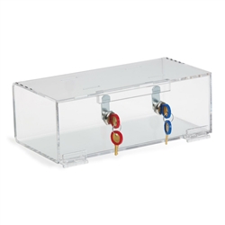 Omnimed Double Lock Clear Acrylic Refrigerator Lock Box