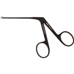 Miltex Micro Alligator Ear Forceps - 3" Shaft - 4.2mm Serrated Jaws - Ebony Finish