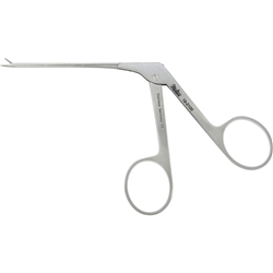 Miltex Micro Alligator Ear Forceps - 3-1/4" Shaft - Serrated Jaws - 0.8mm Wide