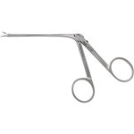 Miltex Bellucci Ear Scissors - 3-3/8" Shaft - 8mm Blades - Curved Right - Alligator Type