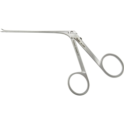 Miltex House-Bellucci Ear Scissors - 3-3/8" Shaft - 5mm Blades - Curved Left - Alligator Type