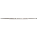 Miltex House Stapes Curette, Double Ended, 2.25mm x 3mm & 2mm x 2.5mm Cups, Flat Handle, 6"