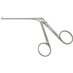 Miltex House Ear Forceps - 3-1/4" Shaft - Miniature Oval Cup Jaws - Angled Left