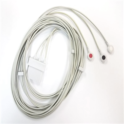 Schiller DS20 3-Lead ECG Patient Cable (Snap Type)