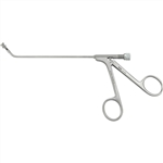 Miltex Pear Shaped Cup Forceps 5-1/8" Shaft, 3mm x 6mm Cup - Horizontal Opening 45 Degree, Luer Lock Port/Cleaning