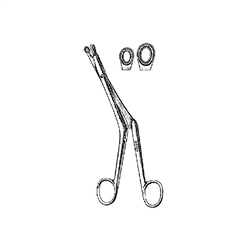 Miltex 6-1/2" Bruening Septum Forceps - Large Fenestrated Cup Jaws - 8.7mm Wide