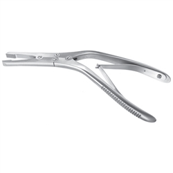 Miltex 7-1/2" Rubin Septal Morselizer Double Action Forceps - Deeply Serrated Jaws 19mm x 5mm - Supplied with One Slip-On Guard