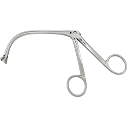 Miltex King Adenoid Punch 4.5" Shaft - Down-Curved - Tringular Jaws - 7mm Bite