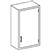 Blickman Solid Door (A24LS), Wall Cabinet - Single Door