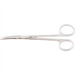 Miltex Fomon Scissors, 5", Saber-Back, Slightly Curved Blades, Semi-Sharp Outer Edges Used For Dissection