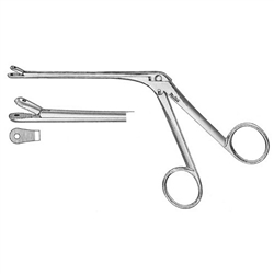 Miltex Ferris-Smith Fragment Forceps - 4-1/2" Shaft - Serraed Jaws - Fenestrated