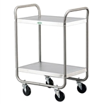 Lakeside 500 Lb Capacity, Tubular Frame cart, (2) 15.5 x 24 Inch Shelves