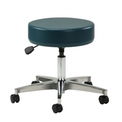 Clinton Select Series Pneumatic 5-Leg Exam Stool with Aluminum Base