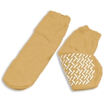 Slipper Socks; XLarge - Beige (48/cs)