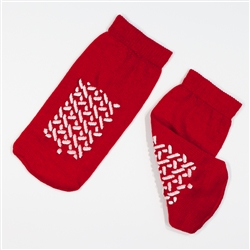 Double Sided Slipper Socks; Small - Red (48/Cs)