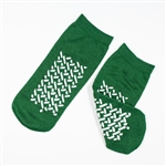 Double Sided Slipper Socks; Medium - Green (48/Cs)